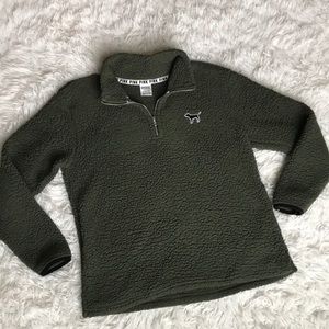 Victoria Secret Army Green Sherpa